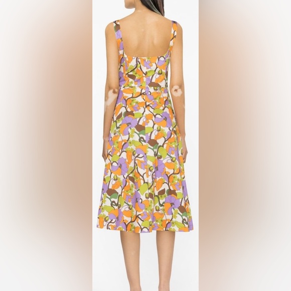 La Double J Sophia Floral Print Square Neck  Dress Size S - Picture 5 of 17